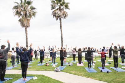 LMU members doing Yoga by Mbongi Spot